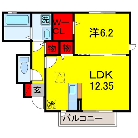 五井駅 徒歩9分 1階の物件間取画像